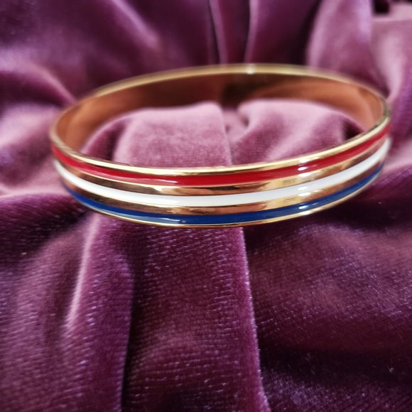 2 For $20   Bangle Bracelet Red White Blue - Picture 3 of 6